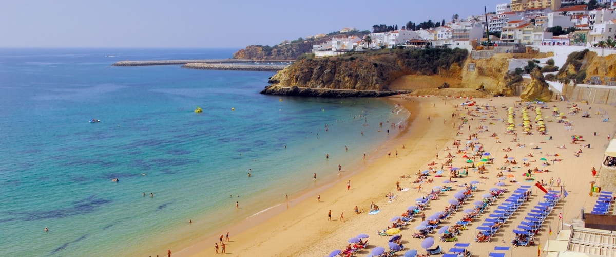 Albufeira in the algarve a lively holiday resort