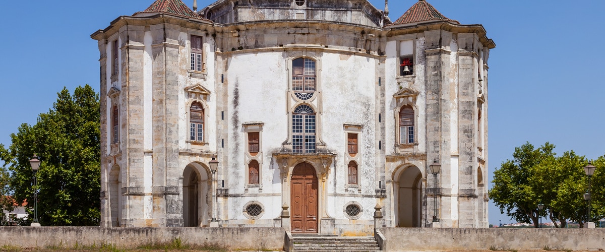 Obidos, Portugal - Church of the Senhor do Jesus da Pedra Sanctuary. 18th century Baroque architecture.