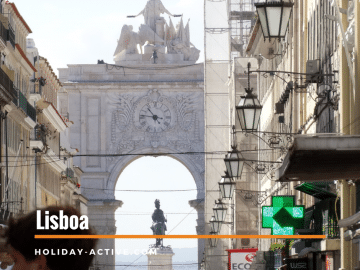 Rua Augusta em Lisboa, Portugal. Uma rua pelo qual deve de certeza passar quando visitar Lisboa
