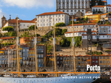 A zona animada e colorida da Ribeira é um dos sítios a visitar no Porto