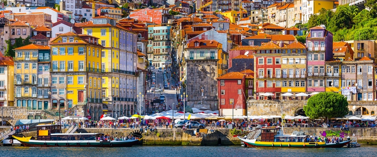Ribeira in Oporto, Portugal