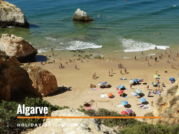 One of the many beautiful beaches in Algarve