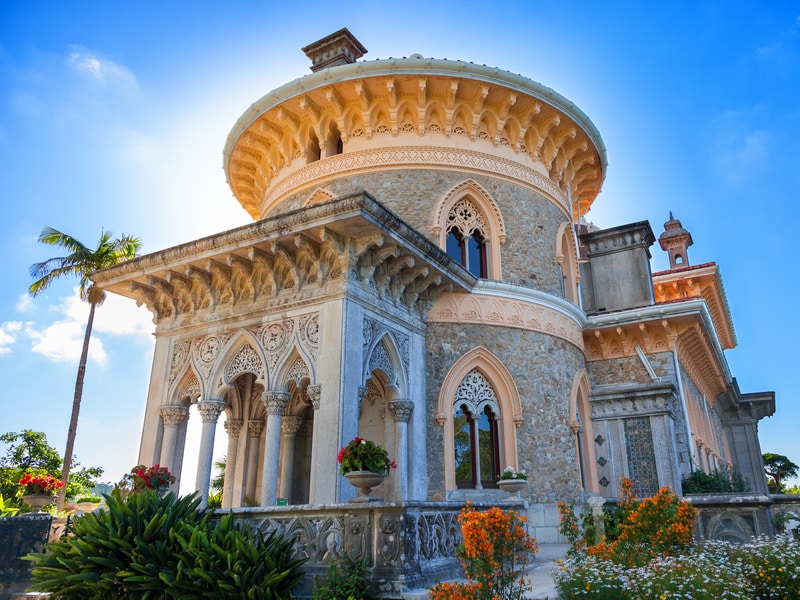 Palace of Monserrate in the village of Sintra, Lisbon, Portugal