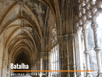 Os claustros do Mosteiro da Batalha em Portugal
