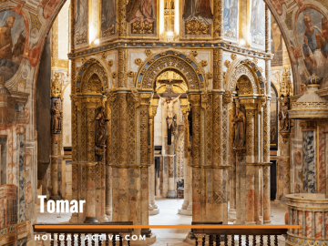 O belíssimo Convento de Cristo em Tomar Portugal
