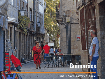 Streets of Guimarães in Portugal