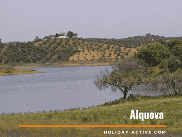 The Alentejo Landscape around the Alqueva lake in Portugal