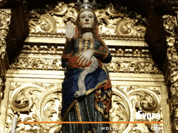 O que visitar em Évora. A imagem de Nossa Senhora do Ó. Uma das poucas imagens que representa Nossa Senhora grávida