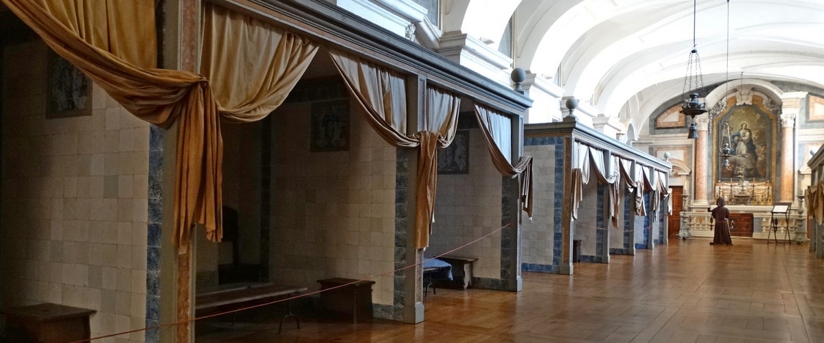 O que visitar em Mafra: Enfermaria com 16 camas no Palacio de Mafra