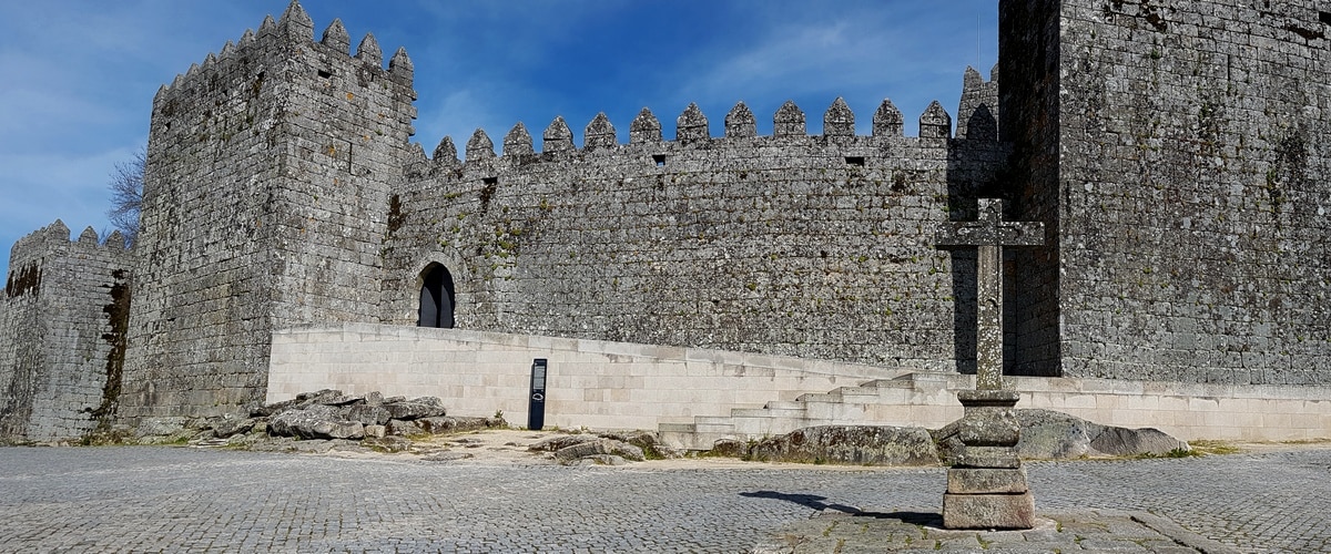 O castelo de Trancoso, Portugal