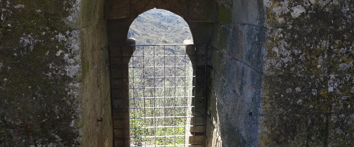 Betrayal  Door of the Castle of Sortelha, a historical village worth visiting