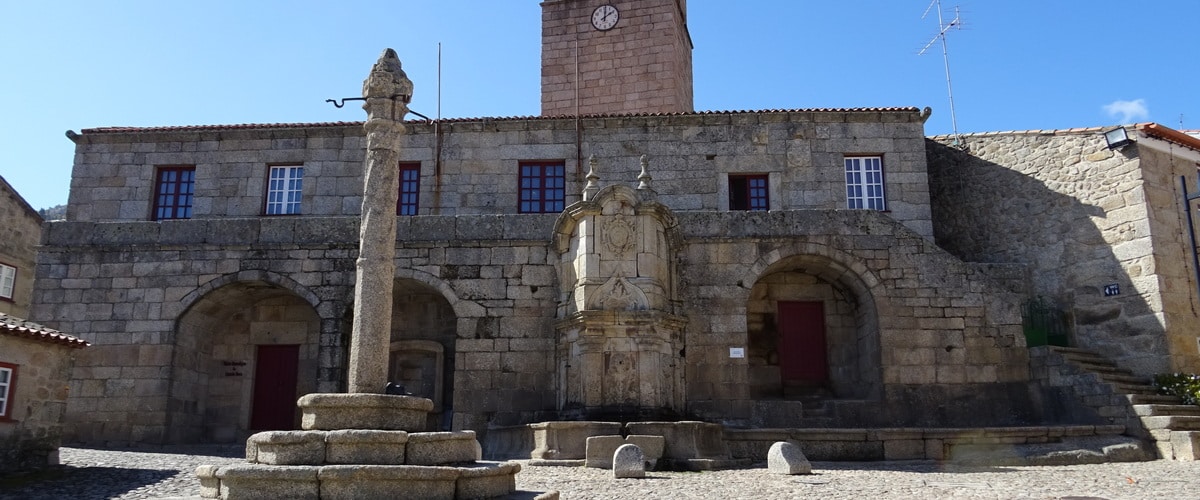Historical Village of Castelo Novo, in Portugal with its magnificent fountains