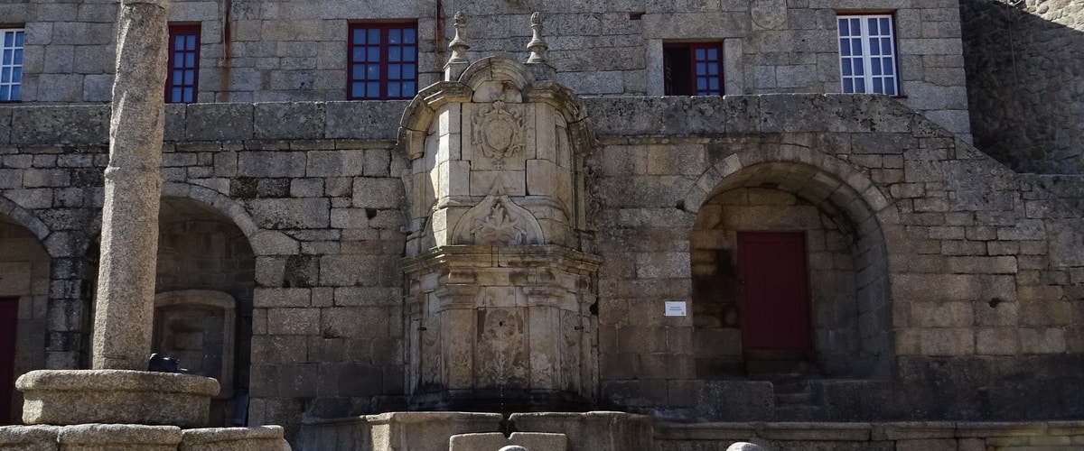 Dom João fountain in Historical Village of Castelo Novo, in Portugal