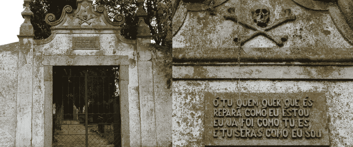 Cemetery in Almeida a portuguese historical village