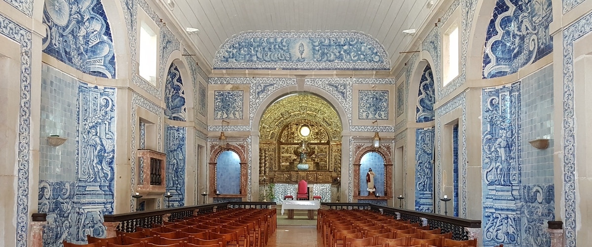 Church of Santa Maria of the Castle in Sesimbra Portuga