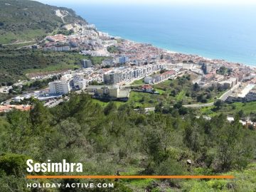 The View from the Castle of the town of Sesimbra